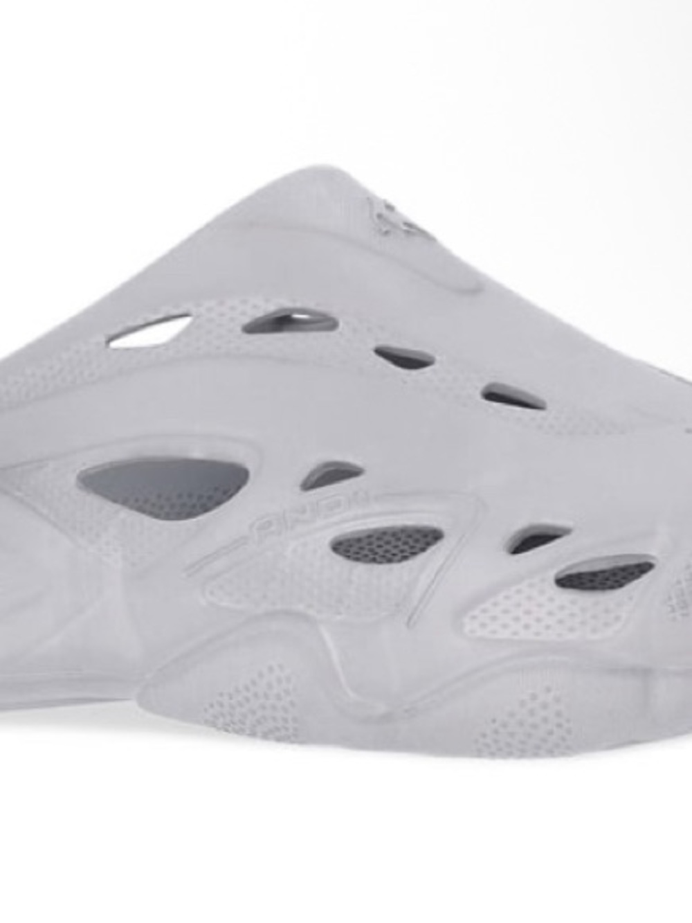AND1 Men's Zone Mule Slip On Sandals - Light Gray Foam Slides